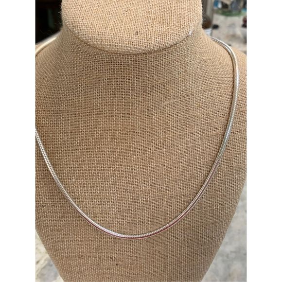 .925 Sterling Silver 22” Snake Chain - Picture 1 of 7